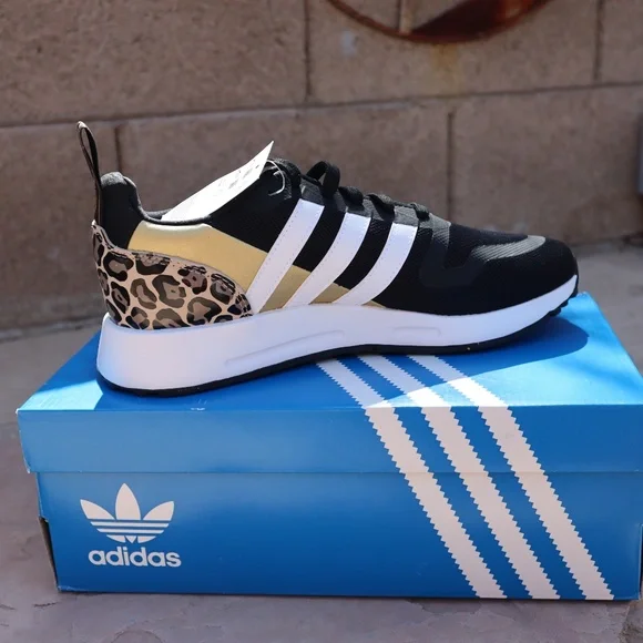 Adidas MultiX Women's Athletic Sneaker Casual Shoe Leopard Print Trainers- Sz 8 - Picture 3 of 5